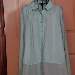 Teal Top, Size Large Woman's Blouse